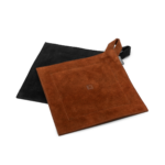 Zwarte of suède kleurige leather hot pad