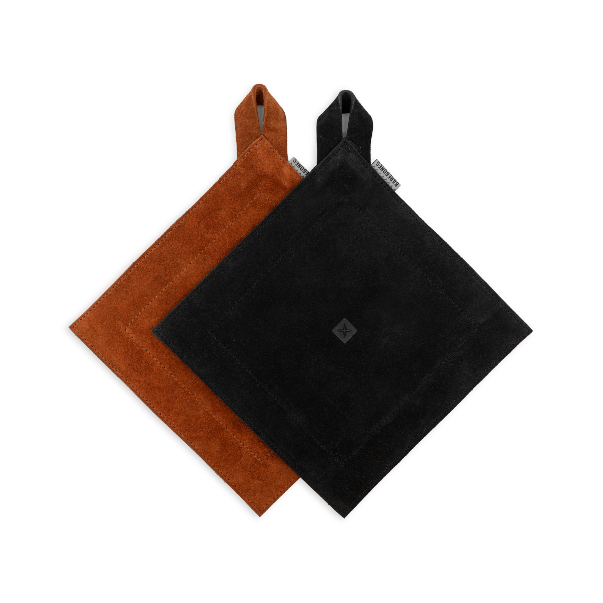 Zwarte of suède kleurige leather hot pad