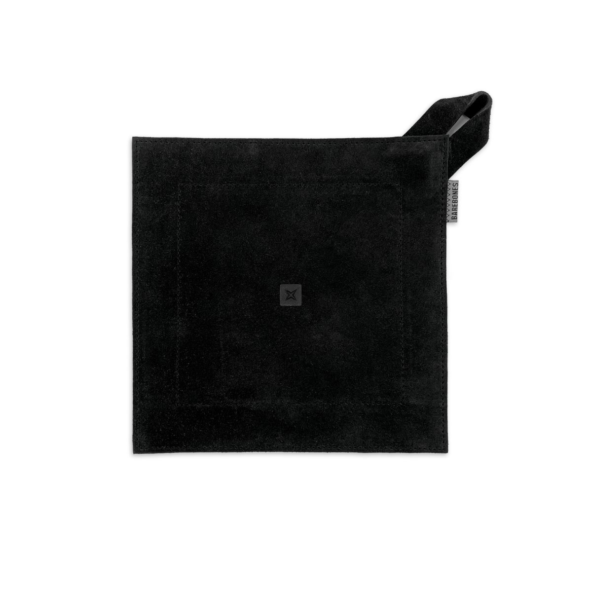 Zwarte leather hot pad