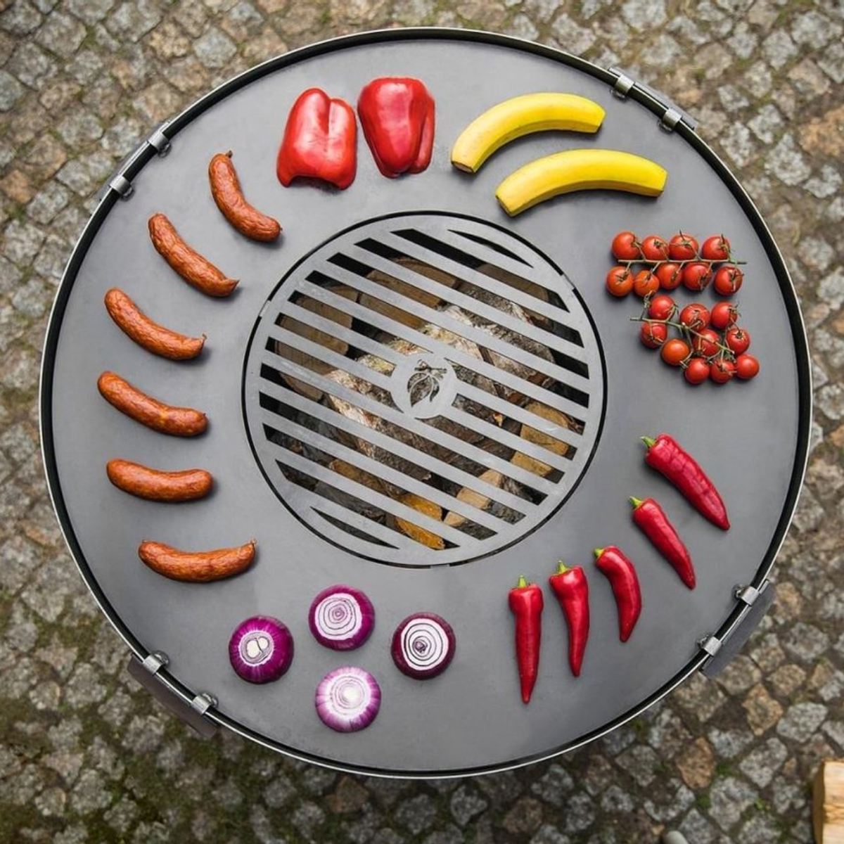CookKing - Grillplaat met grillrooster voor vuurschaal 100 cm