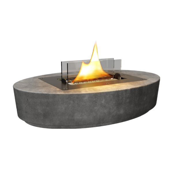 Carnation 32-Concrete-MgO tafelbrander van Tenderflame met een betonnen look