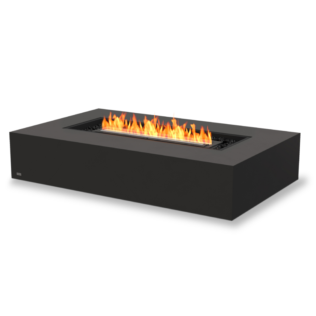 EcoSmart Fire - Wharf 65 zwarte vuurtafel bio ethanol