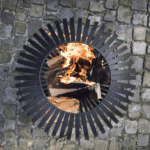 Vuurkorf Vuurbal Strepen Zwart - Esschert Design - Afbeelding 6
