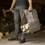 Esschert Design - Waxed canvas haardhoutdrager - Afbeelding 3