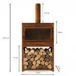 VIK - LUX Cosy tuinhaard roest (voor aan een tafel) - Afbeelding 2