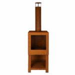 Buitenkachel met houtopslag roest - Esschert Design - Afbeelding 7