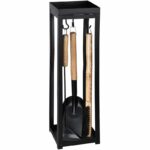 Esschert Design - Bijzettafel met haardgereedschap