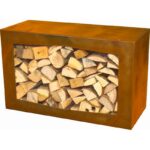 GardenmaxX - Woodbox Houtopslag van Cortenstaal